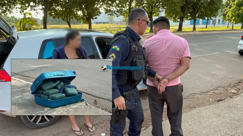 PM prende casal com grande quantidade de droga neste sábado na capital