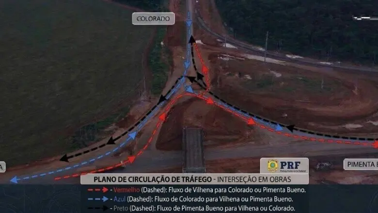 PRF anuncia mudanças no trânsito da BR-364 entre Vilhena e acessos a outras cidades