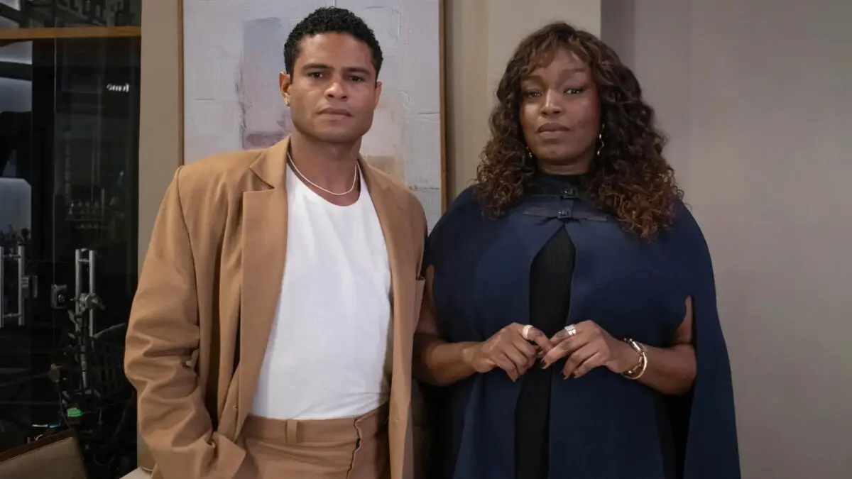 Quem Ama Cuida: Silvana revela segredo sobre a paternidade de Tiago que pode abalar de vez a família Brandão silvana e tiago (Foto: Globo/ Angélica Goudinho)