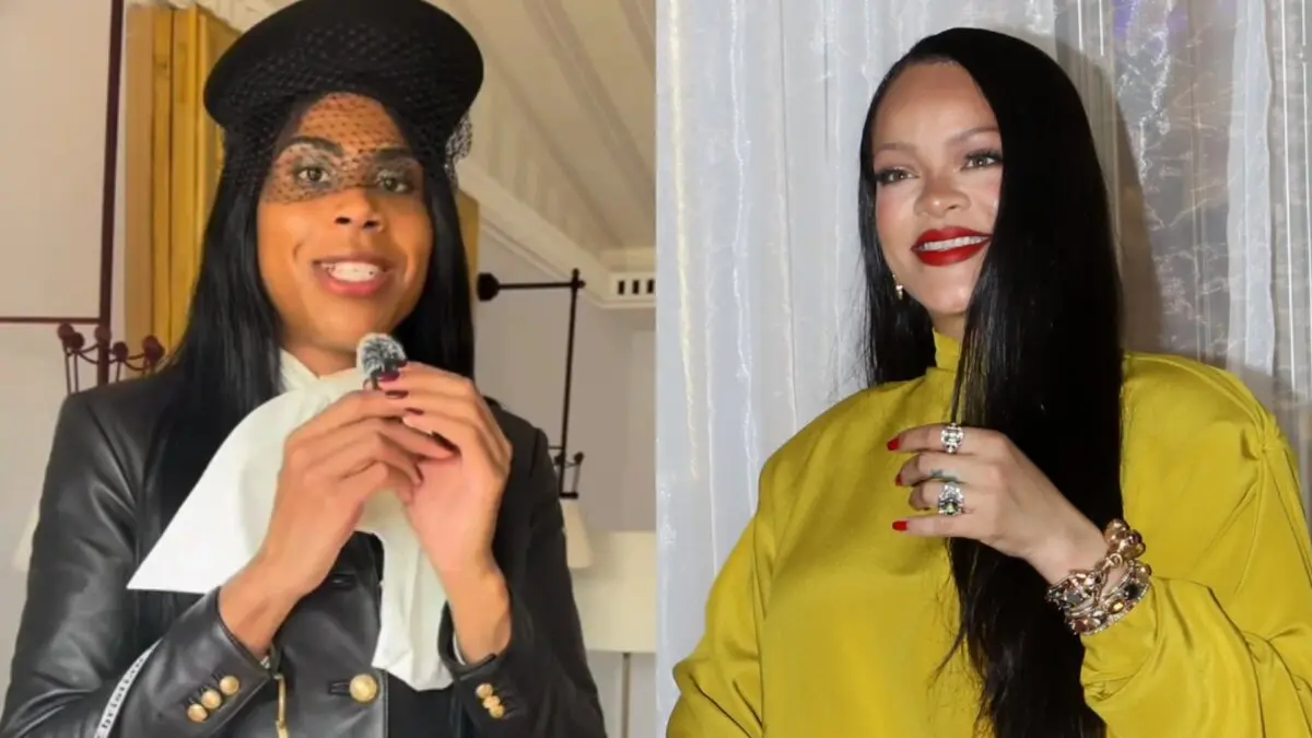 Rihanna reage após influenciadora acusá-la de atrasar desfile em Paris; confira Rihanna reage após influenciadora acusá-la de atrasar desfile em Paris; confira