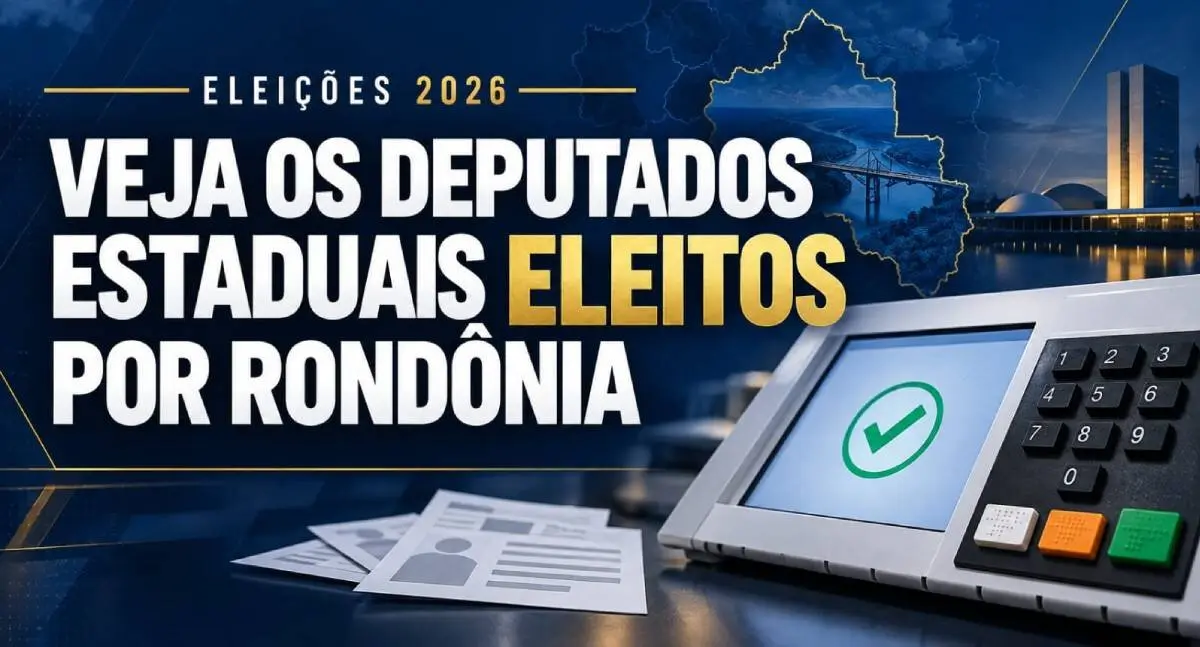 Veja os Deputados Estaduais eleitos em Rondônia nas eleições de 2026