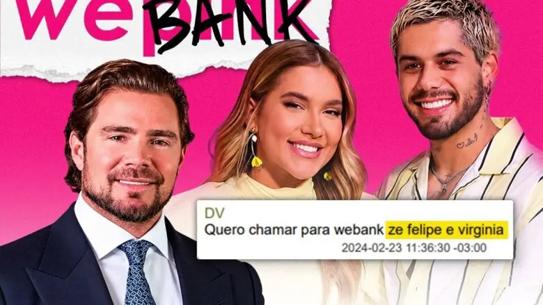Vorcaro negociou R$ 25 milhões para Virginia e Zé Felipe divulgarem WeBank